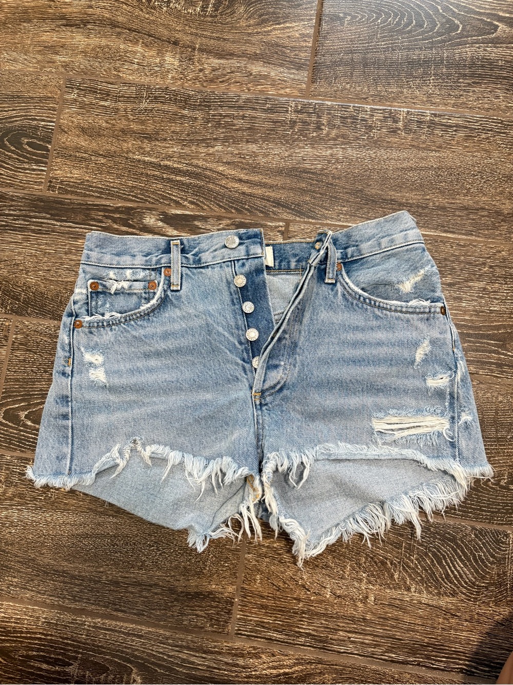 Agolde denim shorts